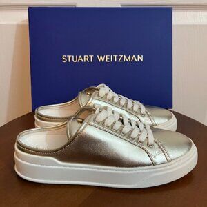 Stuart Weitzman Skater Flatform Mule Sneakers (Size 6.5)